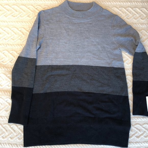 FRENCH CONNECTION WOMEN'S BABYSOFT NORMIE COLORBLOCK SWEATER SIZE XS $148 - Picture 2 of 7